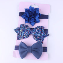 Load image into Gallery viewer, Baby Girls Headband Set Bow Knot Head Bandage Kids Toddlers Headwear Flower Hair Band Infant Clothing Accessories