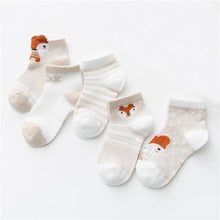 Load image into Gallery viewer, 5 Pairs Infant Mesh Thin Cotton Socks For Newborn Baby Girls And Boy Clothes Accessories