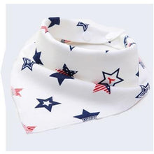将图片加载到图库查看器,Cute Breathable Bibs Baby Feeding Cartoon Printing Super Absorbent Triangle Scarf Bib Cotton For Newborn Infant Girls And Boys