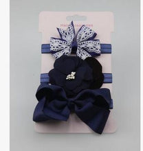 Load image into Gallery viewer, Handmade Vintage Retro Baby Elastic flower Headband Bowknot Hairband Toddler Infants For Baby
