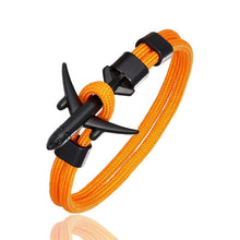 将图片加载到图库查看器,Luxury Plane Bracelets For Men and Women Charm Survival Rope Chain Paracord Bracelet Metal Airplane Hooks Summer Style