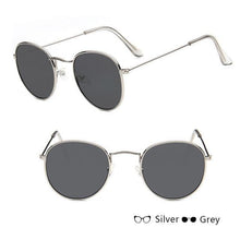 Load image into Gallery viewer, Leon Elegant Unisex Woman and Man Classic Round Sunglasses Designer Glasses Lady Round Luxury Retro Sunglasses With Vintage Mirror Oculos De Sol Gafas