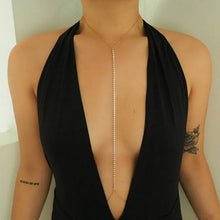 Load image into Gallery viewer, New Hot Women's Sexy Shiny Rhinestone Body Chains Ladies Copper Alloy Chest Chain Bikini Body Jewelry Necklace XR736