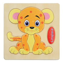 Load image into Gallery viewer, Wooden 3D Stevvex Modern Interesting Baby Learning Puzzles for Children Cartoon Animal Fruit Puzzles Intelligence Kids Children Educational Toy