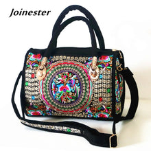 将图片加载到图库查看器,Women's Canvas Handbags Hot Sale Casual Shoulder Bag Floral Embroidered Ethnic Bag Vintage Messenger Bag Ladies Crossbody Bag