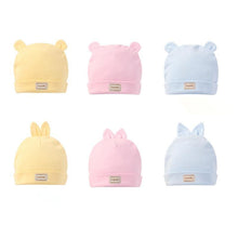 Load image into Gallery viewer, Cute Kids Hat Cap with Bibs Candy Solid Colors Beanies Cotton Born Baby Hat Bibs Toddler Infant Caps For Kids Baby
