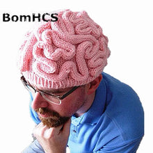 Load image into Gallery viewer, BomHCS Funny Cool Winter Personality Horrible Brain Wool Hat Warm Handmade Men's Women's Beanie Caps Gifts