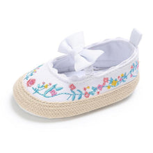 Load image into Gallery viewer, First Walkers Baby Girls Soft Soled Anti-Slip White Bow Shoe Luxury Stylish Shoes For Baby Girl Perfect Gift