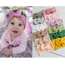 Load image into Gallery viewer, Nylon Baby Headband Bow Headbands For Cute Kids Girls Hair Girls Turban Hairband Children Bow
