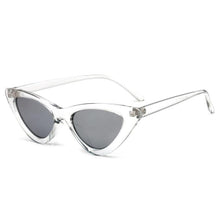 Load image into Gallery viewer, Elegant Cute Retro Cat Eye Sunglasses For Women With Small Black White Triangle Vintage Ladies Sunglasses and UV400 Protection
