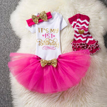 将图片加载到图库查看器,Baby First Birthday Outfits Tutu Tulle for 1 Year Party Fluffy Pink Communion Toddler Christening Gown Dresses For Girls