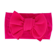 将图片加载到图库查看器,Baby Accessories Infant Baby Girl Cute Bow Headband Newborn Solid Headwear Headdress Nylon Elastic Hair Band Bow For Girls