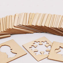 Load image into Gallery viewer, 100Pcs Baby Wooden Drawing Toys Painting Stencil Templates Coloring Board Children Creative Doodles Early Learning Education Toy