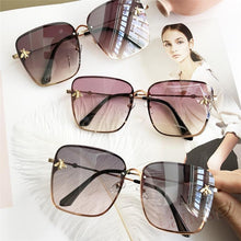 将图片加载到图库查看器,Popular brand Oversize Square Sunglasses For Women and Ladies Luxury Driving Superstar Designer Sunglasses With Shades and Gradient Glasses With UV400 Protection