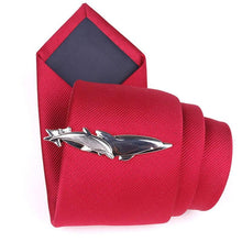 Load image into Gallery viewer, Men Elegant Tie Clips Clasp Men's Tie Clip Tie Bar Wedding Party Pin Jewelry Clip Men's Gift Dolphin Airplane Shaped Tie Bar Wedding Party Jewelry Tie Clip