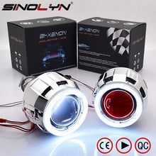 将图片加载到图库查看器,Sinolyn 2.5 Inch Bi Xenon Projector Lenses For Headlight H7 H4 Angel Eyes DRL Car Lights Mini Headlamp Car Accessories Styling