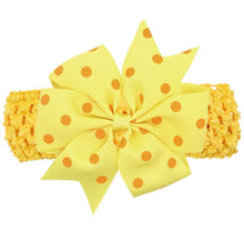 Load image into Gallery viewer, Modern Luxury Children Dot Bow Wide Hair Head Band Headband Headwear For Girls Baby