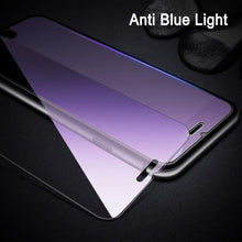 Load image into Gallery viewer, 2Pcs Anti Blue Ray 9H Tempered Glass for iPhone X XS MAX XR 11 12 13 mini 14 Pro Max 6 6S 7 8 Plus SE 2020 Screen Protector Film Anti Blue Light Tempered Glass Screen Protector for iPhone