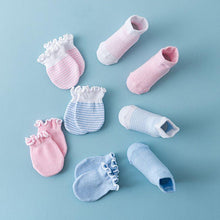 Load image into Gallery viewer, 4 Pairs Children Newborn Socks Gloves Anti-scratch Breathable Elasticity Protection For Babies