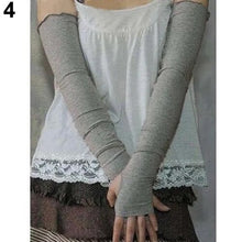 Load image into Gallery viewer, Women's Cotton UV Protection Arm Warmer 2pcs Summer Arm Sleeves Women Men Anti UV Armwarmer Long Fingerless Gloves Arm Sleeves