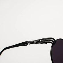 将图片加载到图库查看器,Peekaboo vintage retro gothic steampunk mirror sunglasses gold and black sun glasses vintage round circle men UV gafas de sol