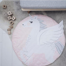 将图片加载到图库查看器,Modern Luxury Animal Carpet For Baby Play Mats Wewborn Infant Soft Sleeping Mat Cotton Rabbit Lion Raccoon Swan Pegasus Koala Cat Bear Carpet For Kids