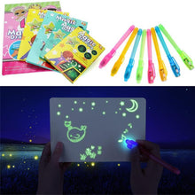 Load image into Gallery viewer, Educational Toy Drawing Board Tablet Graffiti 1pc A4 A3 Led Luminous Magic Raw With Light-fun