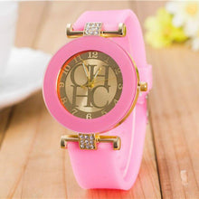 Load image into Gallery viewer, STEVVEX simple leather Casual Quartz Watch Women Crystal Silicone Watches Wrist Watch For Women and Girls Coffee