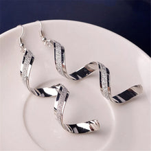 将图片加载到图库查看器,Korean Women's Dangle Charm Earrings Jewelry Stainless Steel Long Peculiar Earrings 2023 Luxury Design Trending for Girls