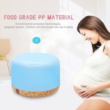 Load image into Gallery viewer, Air Humidifier Essential oil diffuser 300ML 500ML Ultrasonic Cool Mist Maker Fogger Humidifier LED Lamp Aroma Diffuser Electric Aromatherapy Diffuser umidifier Aroma Essential Oil Diffuser with 4 Timers 2 Misting Modes Waterless Auto Off