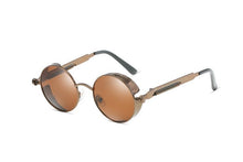 Load image into Gallery viewer, Luxury Popular Retro Gothic Steampunk Polarized Men and Women Brand Designer Vintage Round High Quality Metal Frame Sunglasses With UV400 Protection