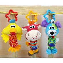 将图片加载到图库查看器,Colorful Baby Kids Rattle Toys Cartoon Animal Plush Hand Bell Baby Stroller Crib Hanging Rattles For Infant Baby Toys