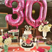 Load image into Gallery viewer, NEW Big Modern 32inch Luxury Number Foil Helium Balloons For Birthday Party and Celebrations Modern Decoration