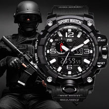 将图片加载到图库查看器,Popular Men Military Army Mens Watch With Led Digital Display Analog Automatic Watch for Men and Woman Sport watch
