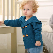 Load image into Gallery viewer, Knitting Cardigan Warm Long Sleeve Hooded Sweaters for Newborn Infant