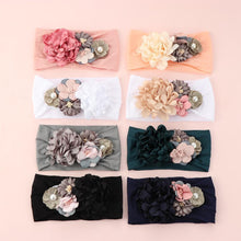 Load image into Gallery viewer, Baby Bow Hairband Elastic Headband Cute 3D Flower Stretch Turban Flower Head Wrap Princess Hair Accessories Bow For Baby