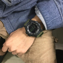 Load image into Gallery viewer, Smart Sport Mens Chronograph Watch Sport Stop Army Military Multifunction Waterproof 50M LED Digital Watch for Man