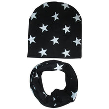 Load image into Gallery viewer, Winter Autumn Baby Hat Scarf Set Newborn Baby Bonnet Soft Cotton Warm Cap Kids Children With Scarf