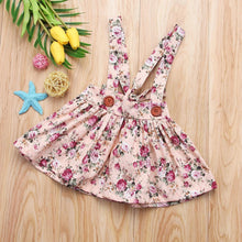 Load image into Gallery viewer, Luxury Modern Summer Fashion Toddler Kids Baby Girls Floral Printing Sleeveless Clothes Party Strap Tutu Dress For Girls