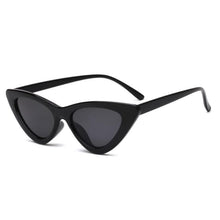 Load image into Gallery viewer, Elegant Cute Retro Cat Eye Sunglasses For Women With Small Black White Triangle Vintage Ladies Sunglasses and UV400 Protection