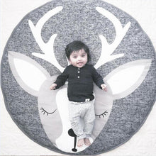 将图片加载到图库查看器,Modern Luxury Animal Carpet For Baby Play Mats Wewborn Infant Soft Sleeping Mat Cotton Rabbit Lion Raccoon Swan Pegasus Koala Cat Bear Carpet For Kids