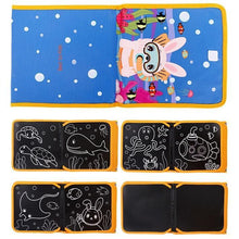 Load image into Gallery viewer, Modern Popular Kids Baby Education Skill Book Drawing Board Book Animal Coloring Book Blackboard Painting For Kids