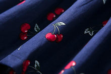 将图片加载到图库查看器,Luxury Modern Summer Girl Dress Children Kids Cherry Dress V-Back Dress Baby Cotton Kids Vest halter dress For Girls