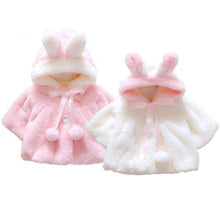 Load image into Gallery viewer, Newborn Baby Girls Fur Winter Warm Coat Cloak Jacket For Girls In With Cozy and Warm Material