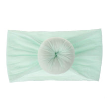 Load image into Gallery viewer, Newborn Infant Kids Girls Nylon Bow Hairband Headband Stretch Turban Knot For Bay Girls