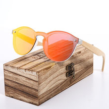 Load image into Gallery viewer, New Luxury Elegent Cat Eye Sunglasses Bamboo New Cat Eye Glasses pra Sun glasses Googles Red Sunglasses For Men and Women With UV400 Protectionn