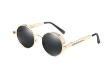 Load image into Gallery viewer, Luxury Popular Retro Gothic Steampunk Polarized Men and Women Brand Designer Vintage Round High Quality Metal Frame Sunglasses With UV400 Protection