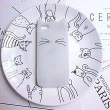 Load image into Gallery viewer, Cat Soft Silicone Mobile Phone Case Back Cover 3D Cute Bear Seal Phone Case For iPhone 6 6S 7 8 Plus X Case Cartoon Cat Ear Silicone Case For iPhone5S SE 8 Plus
