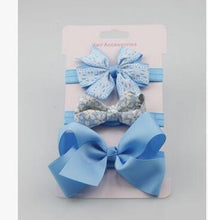 Load image into Gallery viewer, Handmade Vintage Retro Baby Elastic flower Headband Bowknot Hairband Toddler Infants For Baby