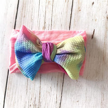 Load image into Gallery viewer, Infant Nylon Print Fabric Headband Baby Girl Headbands for Girls Bows Baby Turban Headwrap Newborn Hairband For Girls